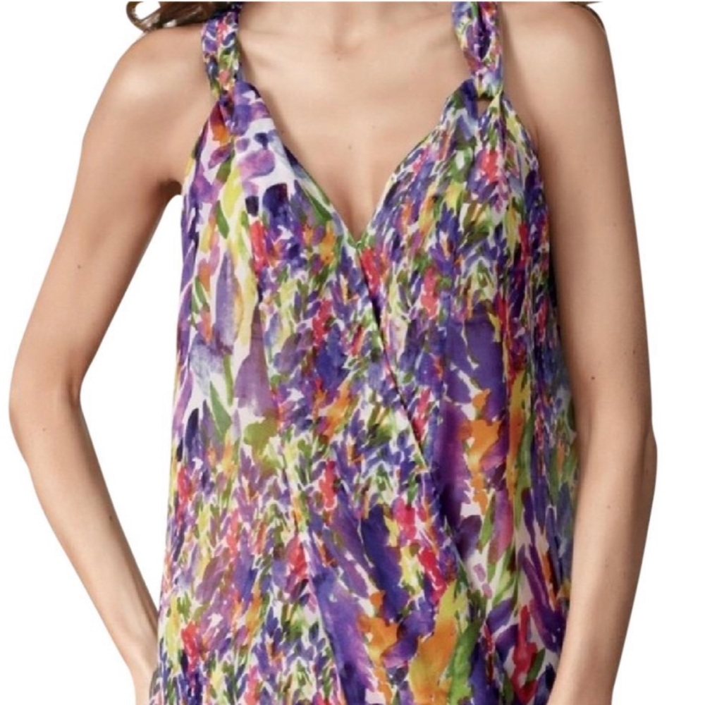 CAbi Floral Summer Blouse (M)
